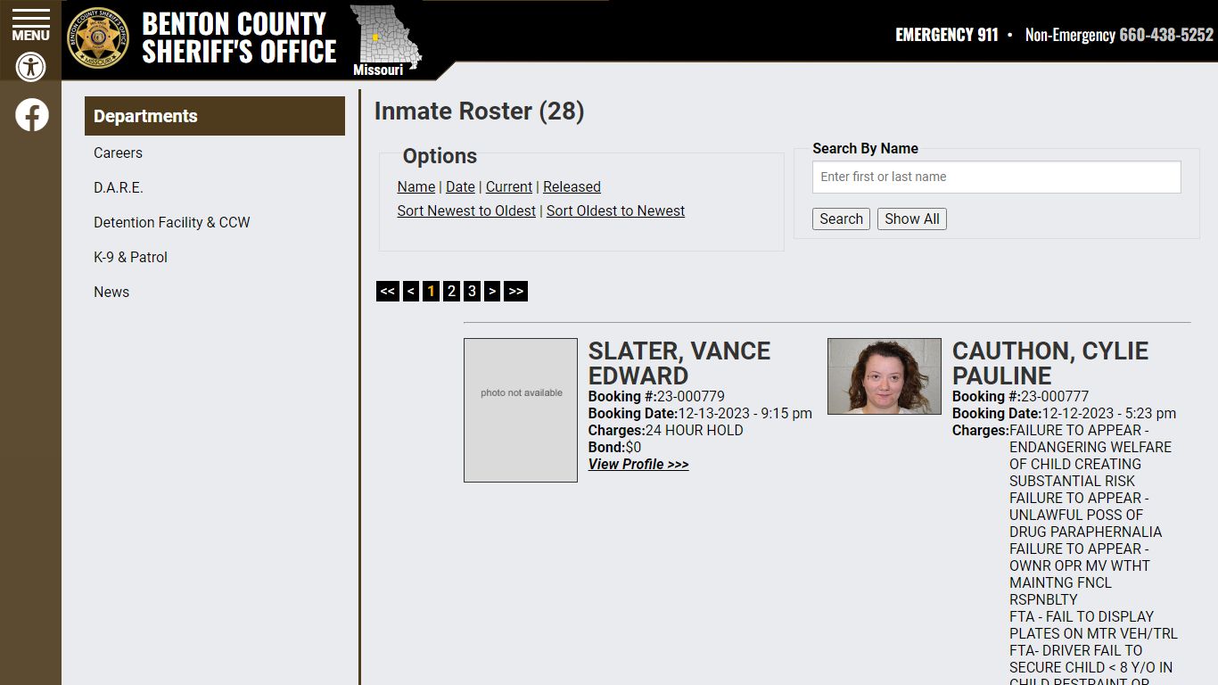 Inmate Roster - Benton County MO Sheriff’s Office